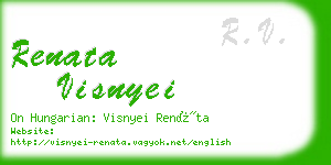 renata visnyei business card